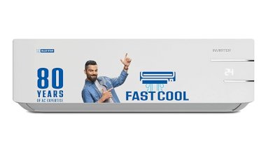 Blue Star 2 Ton 3 Star, 60 Months Warranty, Inverter Split AC (Copper, Convertible 5 in 1 Cooling, Auto Defrost, Dust Filters, Blue Fins, IE324YNU, White